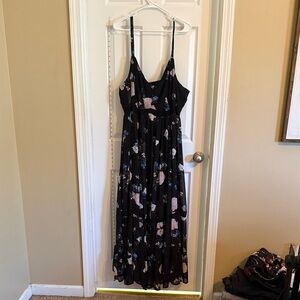 Torrid Black Floral Maxi Dress